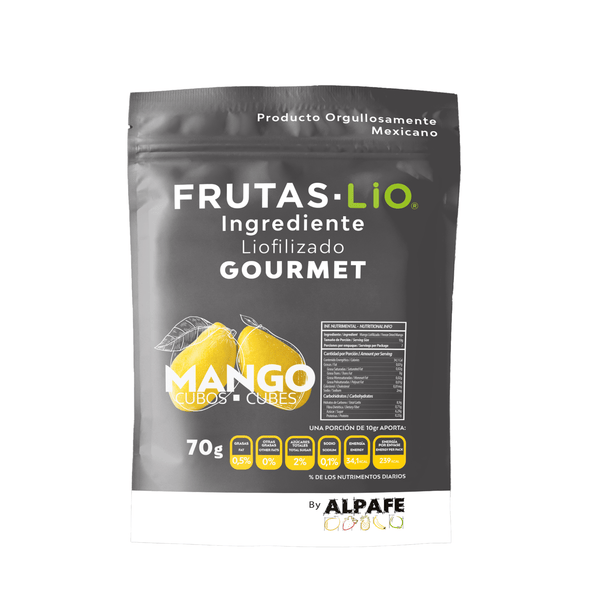 Mango Liofilizado en Cubos - Alpafe - Frutas Lio